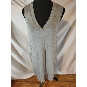 Hanro Size Small Gray Heather Sleeveless Nightgown